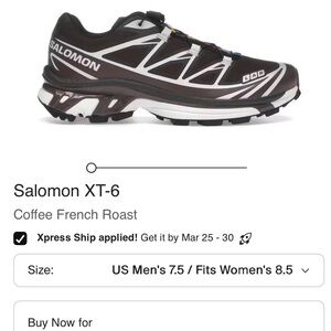 Salomon Men's Black with White & Blue Trail Shoes